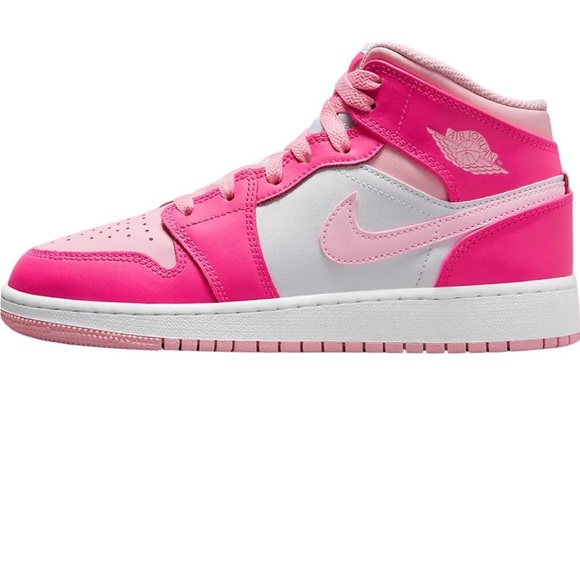 NWOT Air Jordan 1 Mid GS “fierce pink”